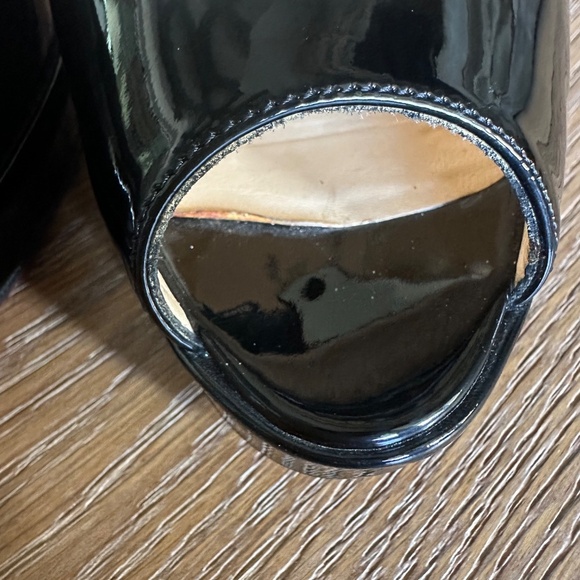 Christian Louboutin Mary Jane Peep Toe Platform in Black Patent - Picture 16 of 16